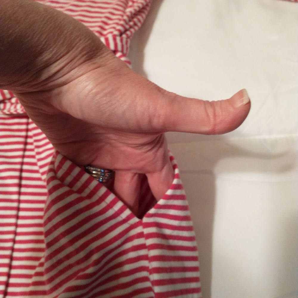 Kate Spade Striped Bow Robe M - Picture 5 of 8